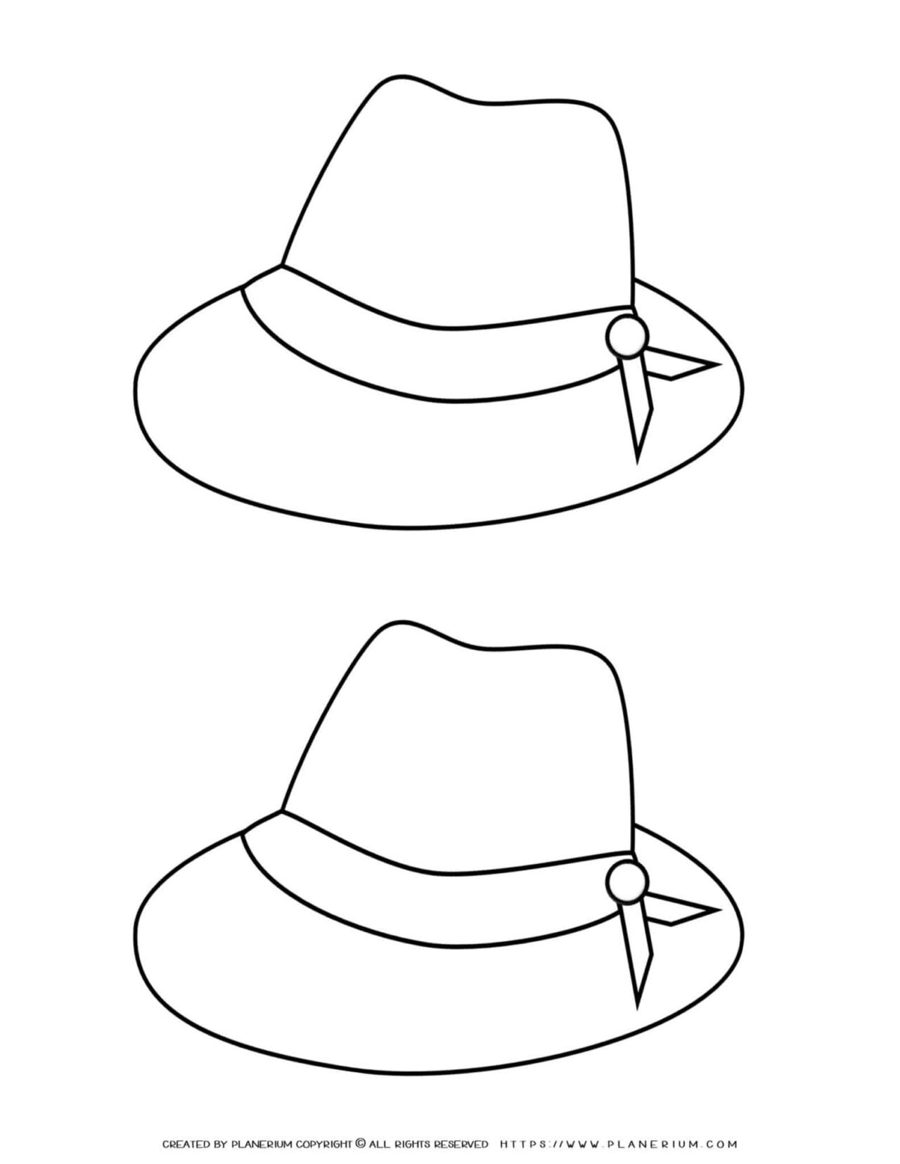 Clothes Template - Two Hats | Planerium