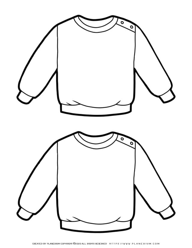 Clothes Template - Two Sweaters | Planerium
