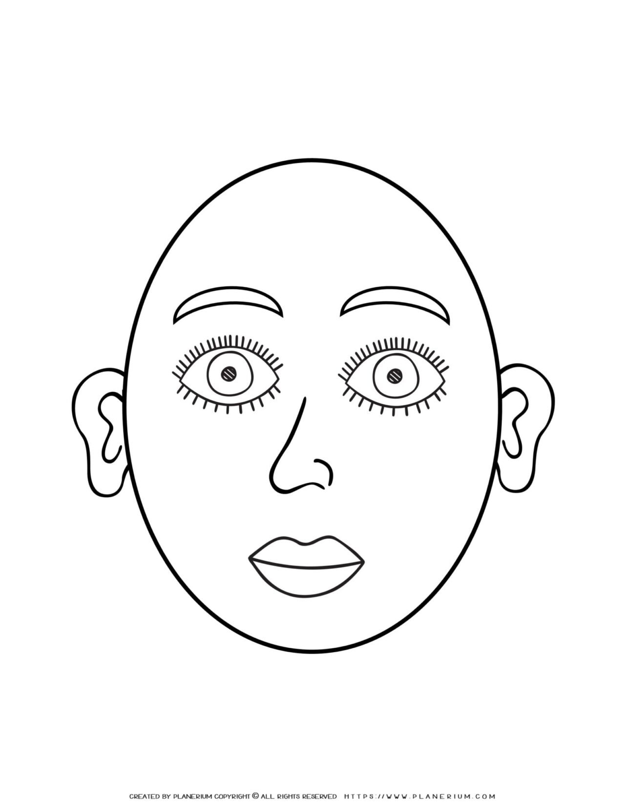 Face Coloring Page