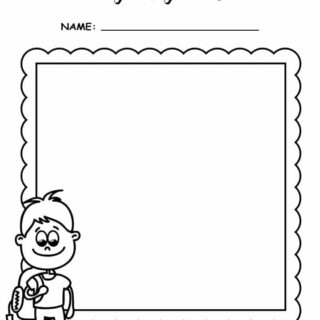 Back To School Worksheet - Things I Can Do - Boy |  Planerium