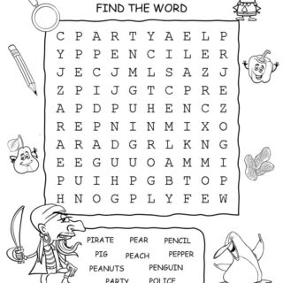 Word Search - Words That Start With P | Planerium