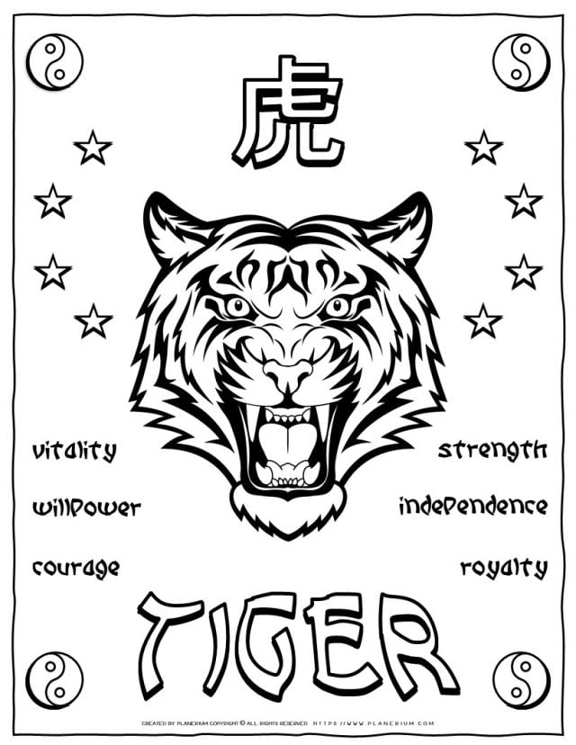 Chinese Tiger Year – Tiger Characters