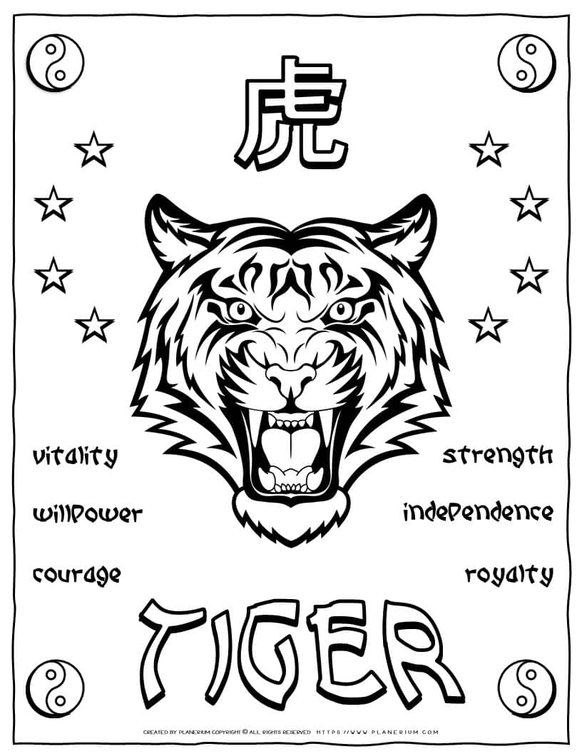 Chinese Tiger Year   Tiger Characters   Planerium