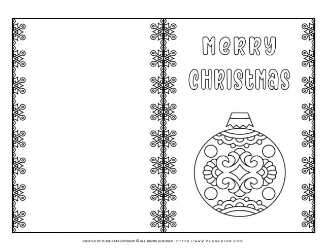 Merry Christmas Card – Ornament Light