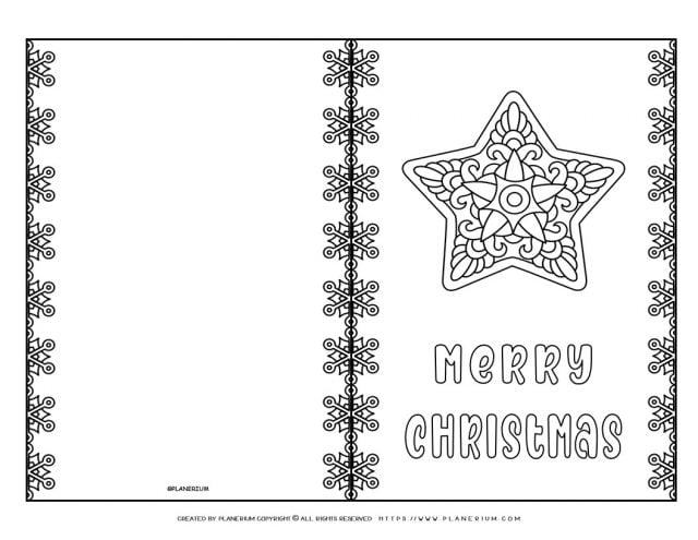 Merry Christmas Card – Ornament Star