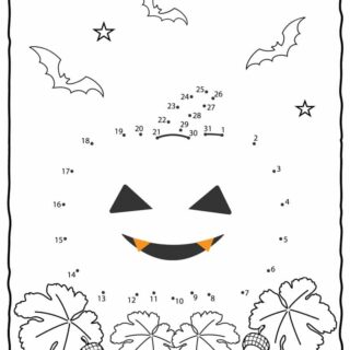 Halloween Dot to Dot - Jack-O-Lantern | Planerium