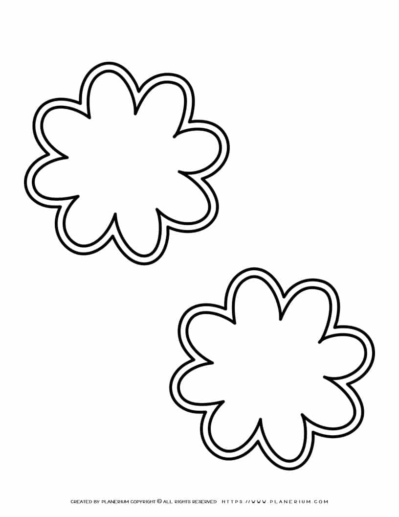 Flowers Template - Two Flowers | Planerium