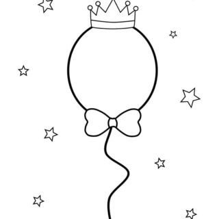 Carnival Coloring Page - King Balloon | Planerium