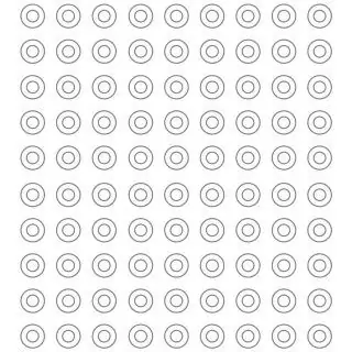 Coloring Page - Hundred and Eight Rings Grid | Planerium