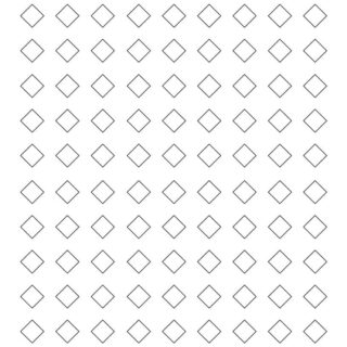 Coloring Page - Hundred and Eight Slanted Squares Grid | Planerium