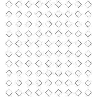 Coloring Page - Hundred and Eight Slanted Squares Grid | Planerium
