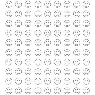 Coloring Page - Hundred and Eight Smileys Grid | Planerium