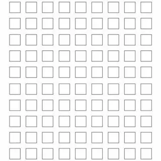 Coloring Page - Hundred and Eight Squares Grid | Planerium