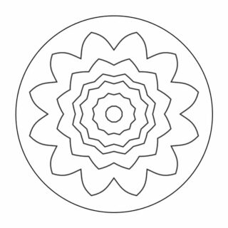 Flower Mandala - Coloring Page -  | Planerium