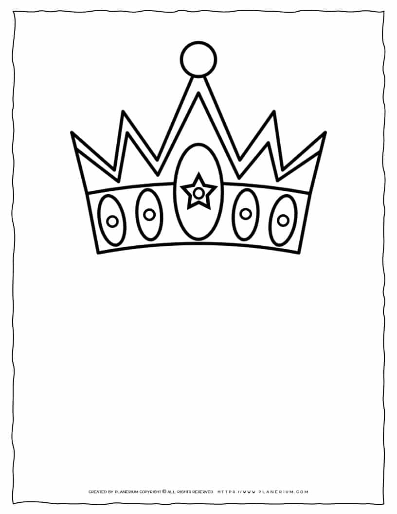 King Crown - Coloring Page | Planerium