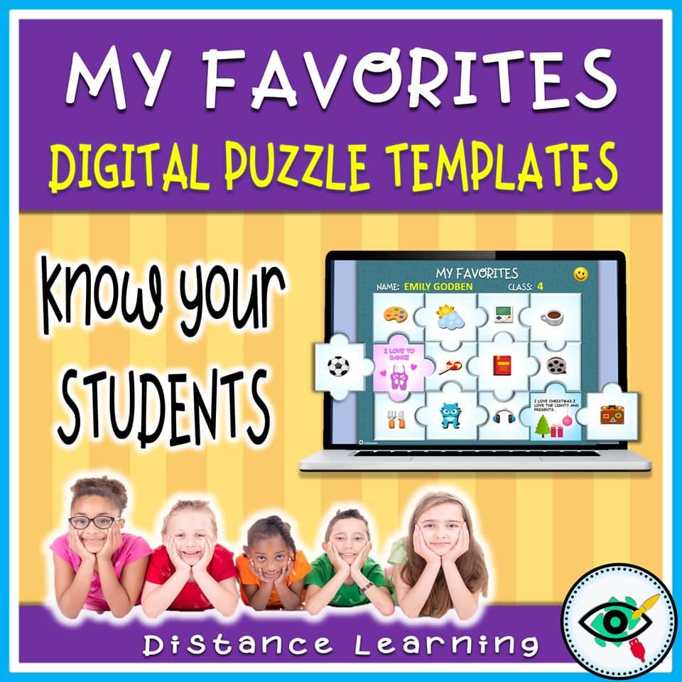 PowerPoint Templates for Distance learning - Puzzle My-Favorites