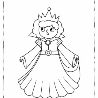 Queen Coloring Page | Planerium