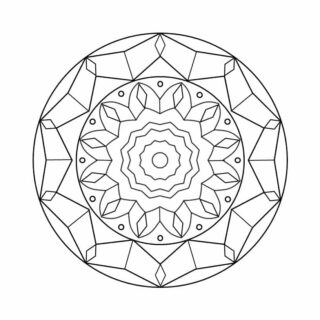 Spring Coloring Page - Flower Mandala | Planerium