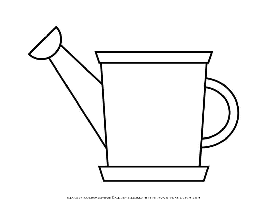 Watering Can - Template  | Planerium