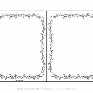 Card Template - Decorative Border | Planerium