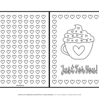Card Template - Love Cup | Planerium