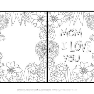 Card Template - Mother's Day - Love You | Planerium