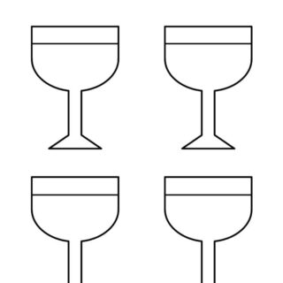 Four Wine Glasses - Custom Worksheet | Planerium