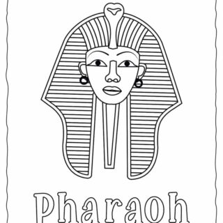 Pharaoh Coloring Page Title | Planerium