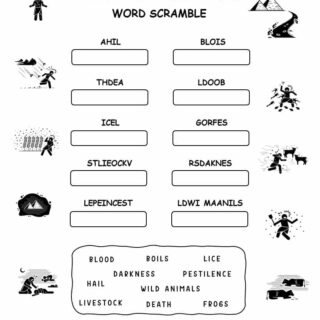 Scramble Words - Passover Ten Plagues | Planerium