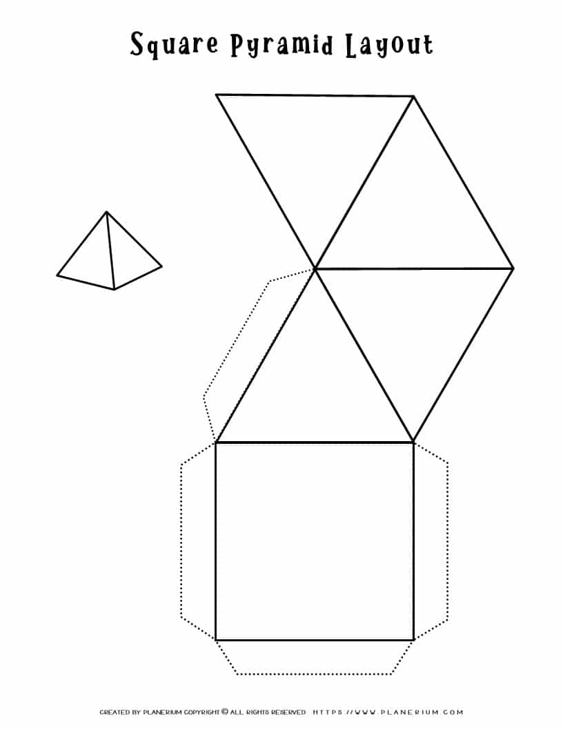 Square Pyramid Template | Planerium