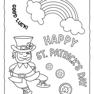 St. Patrick's Day - Coloring Page - Happy St. Patrick's day | Planerium