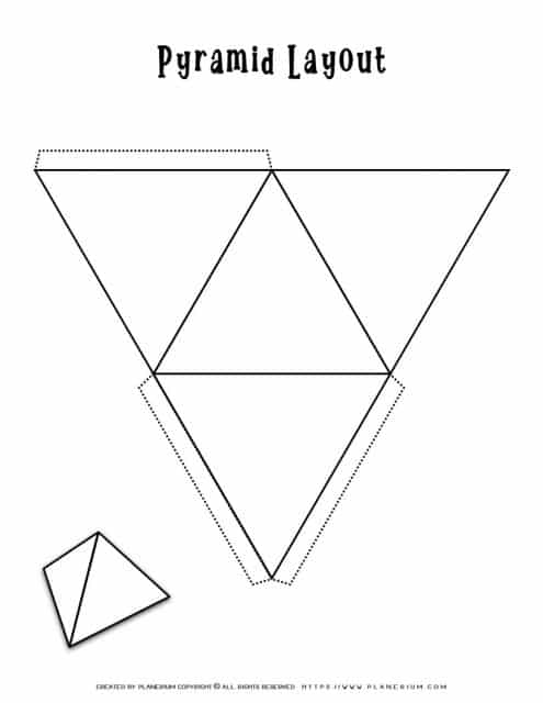Triangular Pyramid Template | Planerium