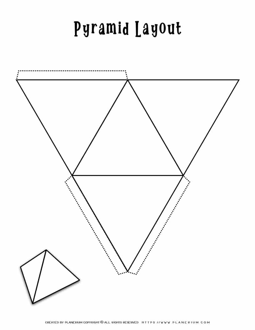 Triangular Pyramid Template | Planerium