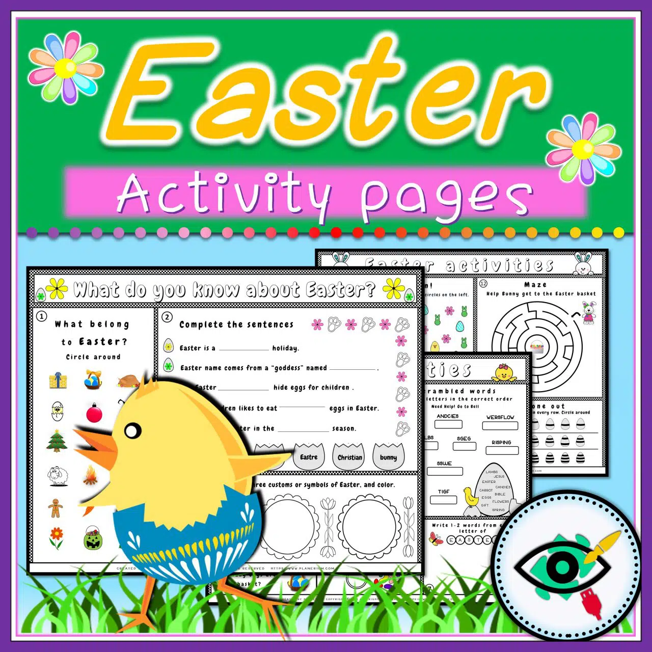 Easter Activity Sheets - What Belongs To Easter | Planerium