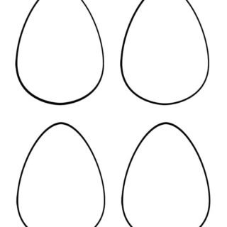 Egg Outline - Four Eggs | Planerium