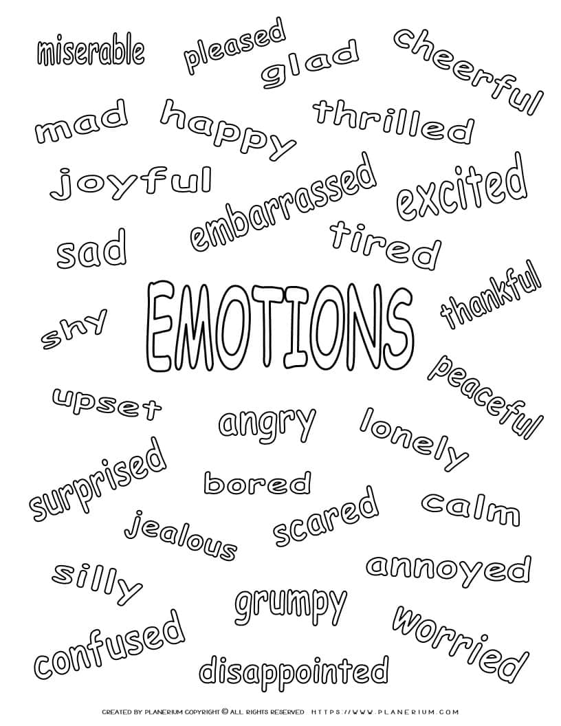 Emotions Related Words | Planerium