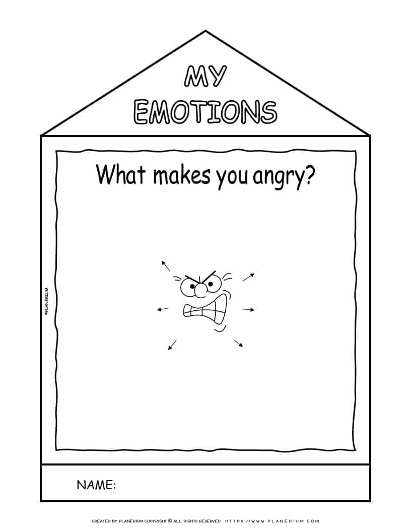 Emotions Worksheets - Angry | Planerium