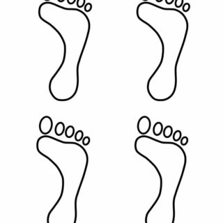 Footprint Outline - Four Footprints | Planerium