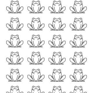 Frog Outline - Twenty Four Frogs | Planerium