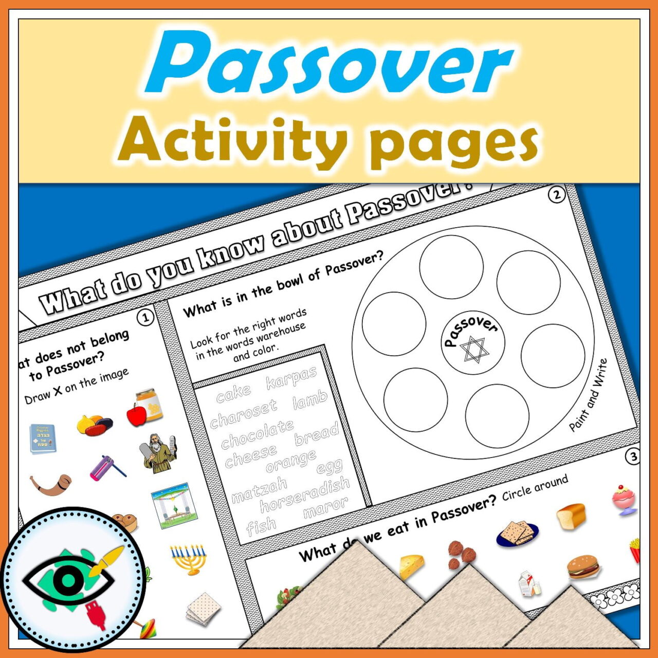 Passover Activity Pages - What Do You Know About Passover | Planerium