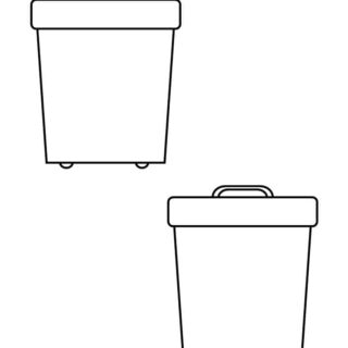 Recycle Bin Template - Two Recycle Bins | Planerium