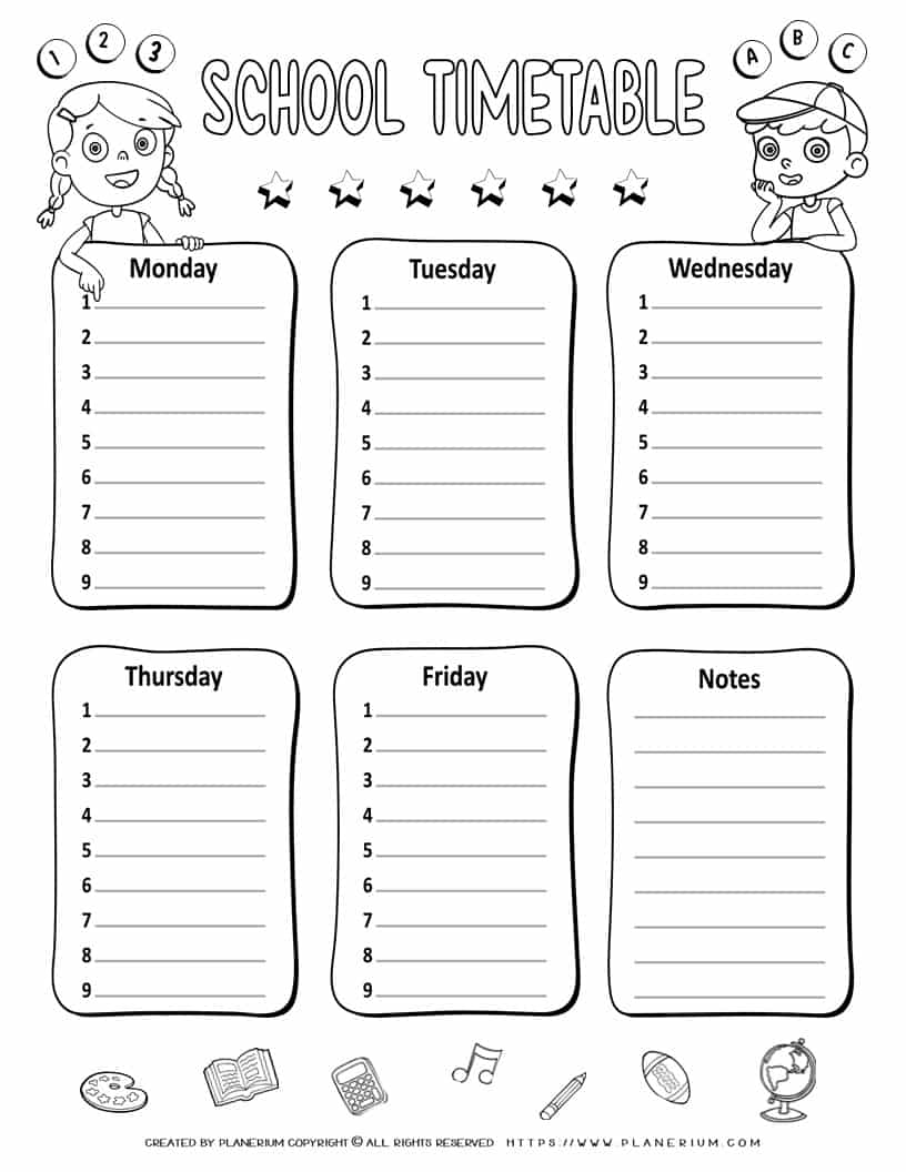 School Timetable | Planerium