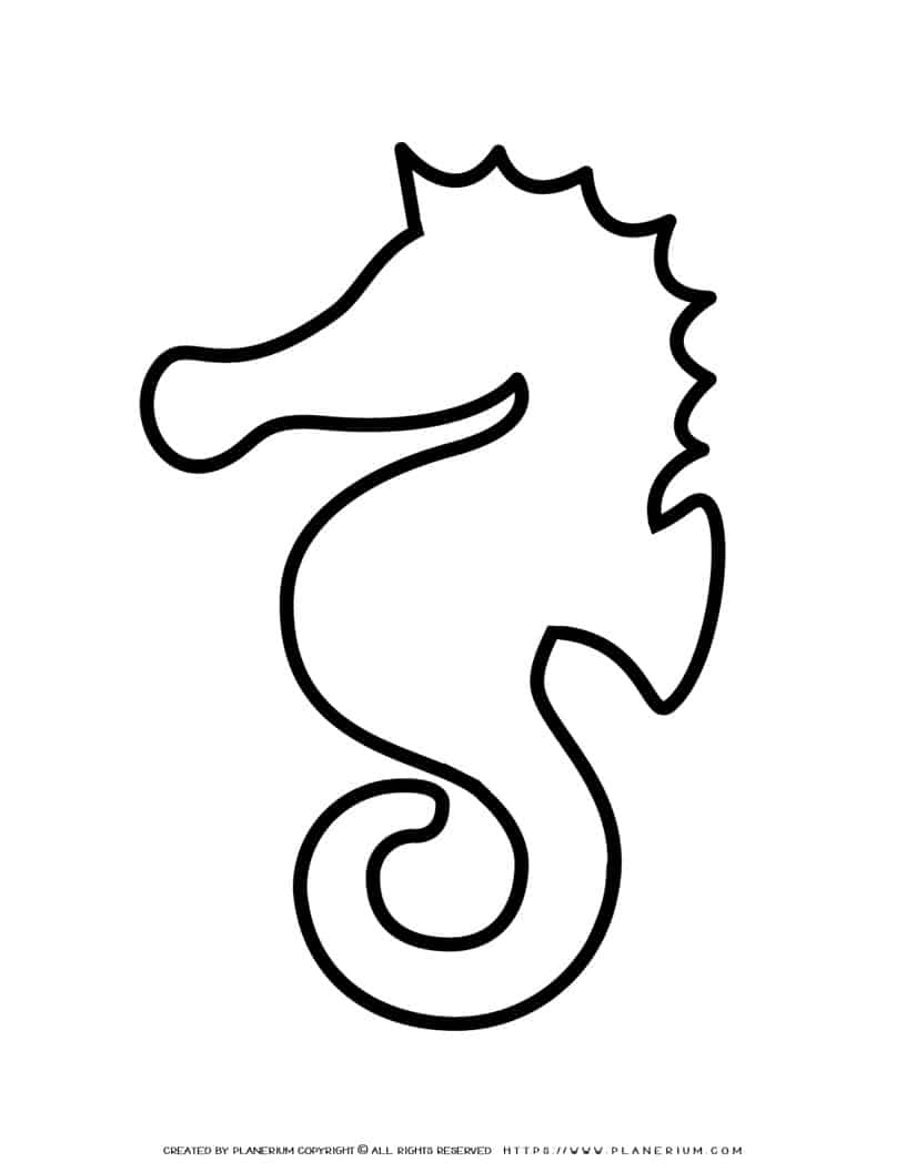 Seahorse Outline | Planerium