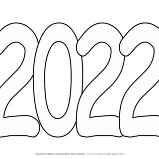 2022 Outline Coloring Page | Planerium