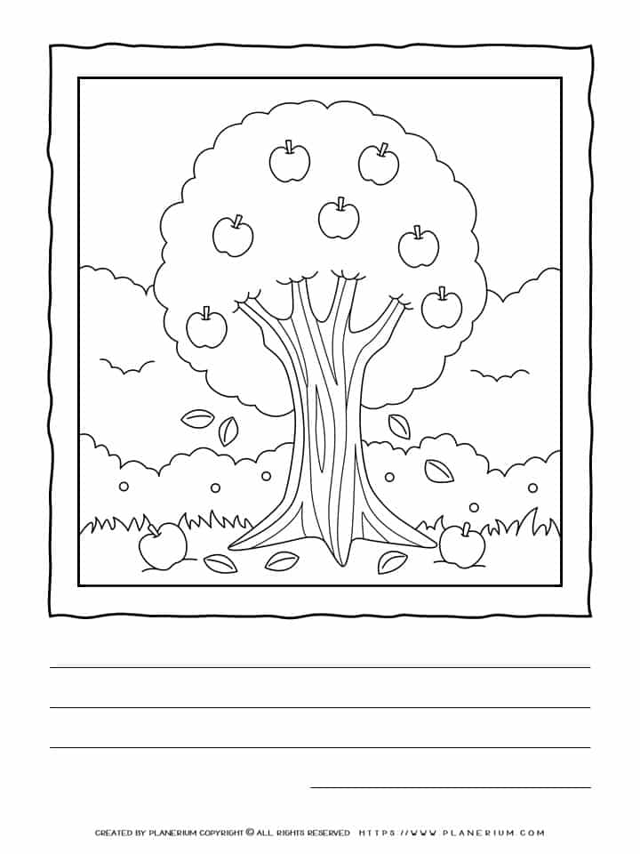 Apple Tree Worksheet | Planerium