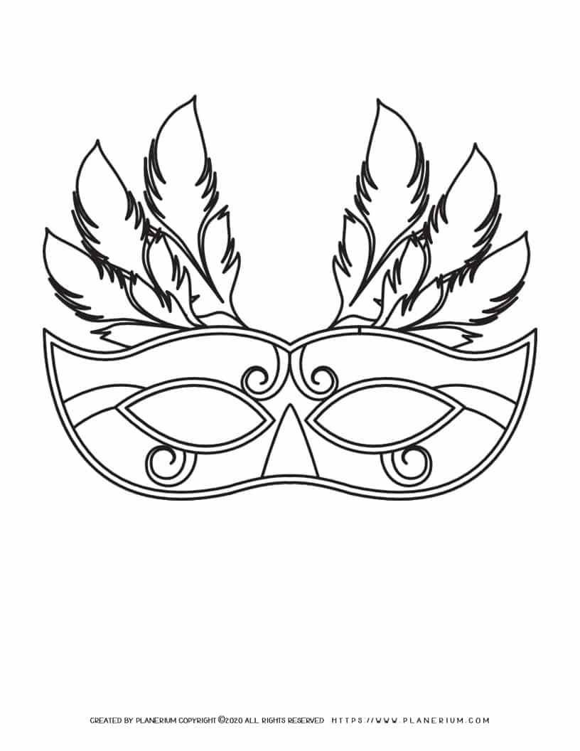 Carnival Mask Template | Planerium