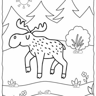 Deer Coloring Page | Planerium