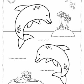 Dolphins Coloring Page | Planerium