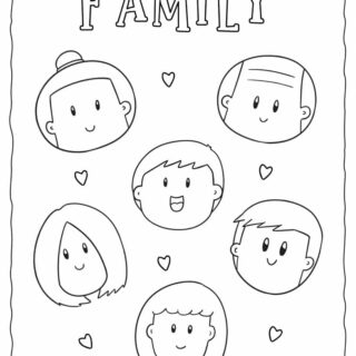 Family Coloring Page | Planerium