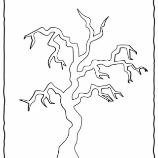 Hunted Tree Coloring Page | Planerium